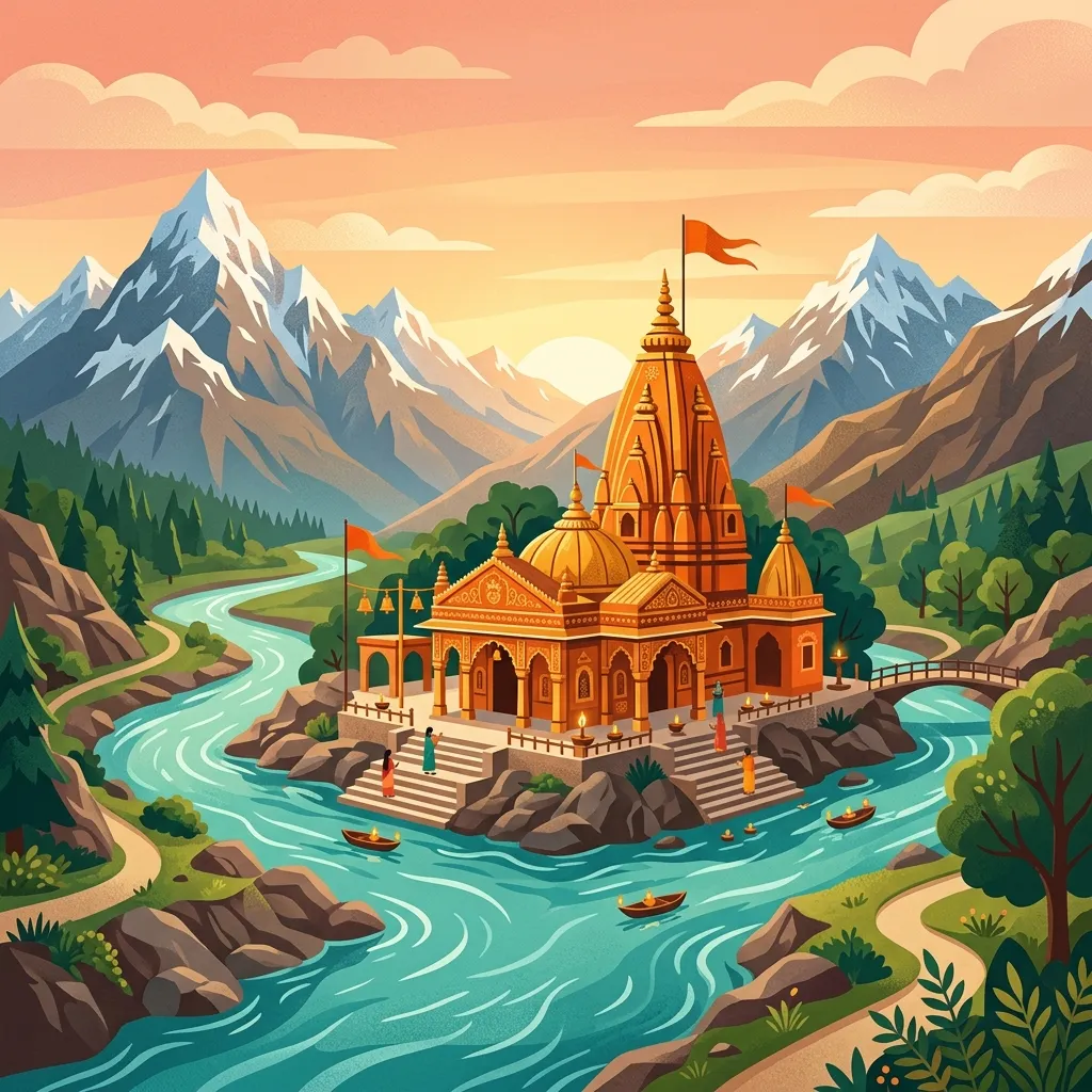 Chitrakoot Dham at the sacred river confluence